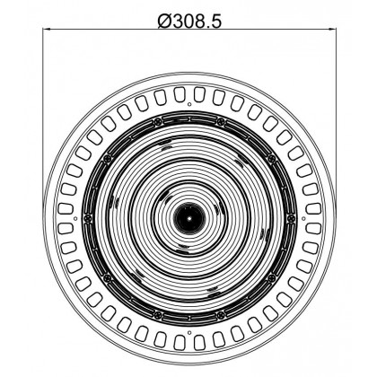 Промышленный купольный светильник Horisonta Sun 4
